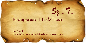 Szappanos Timótea névjegykártya